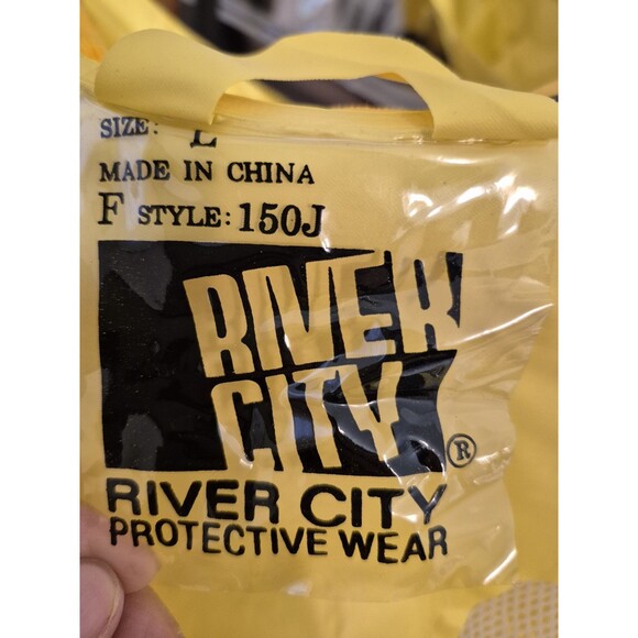 Hard Rain VTG 1998 Movie Promo Rain Coat Christian Slater Morgan Freeman Sz L - Picture 5 of 5